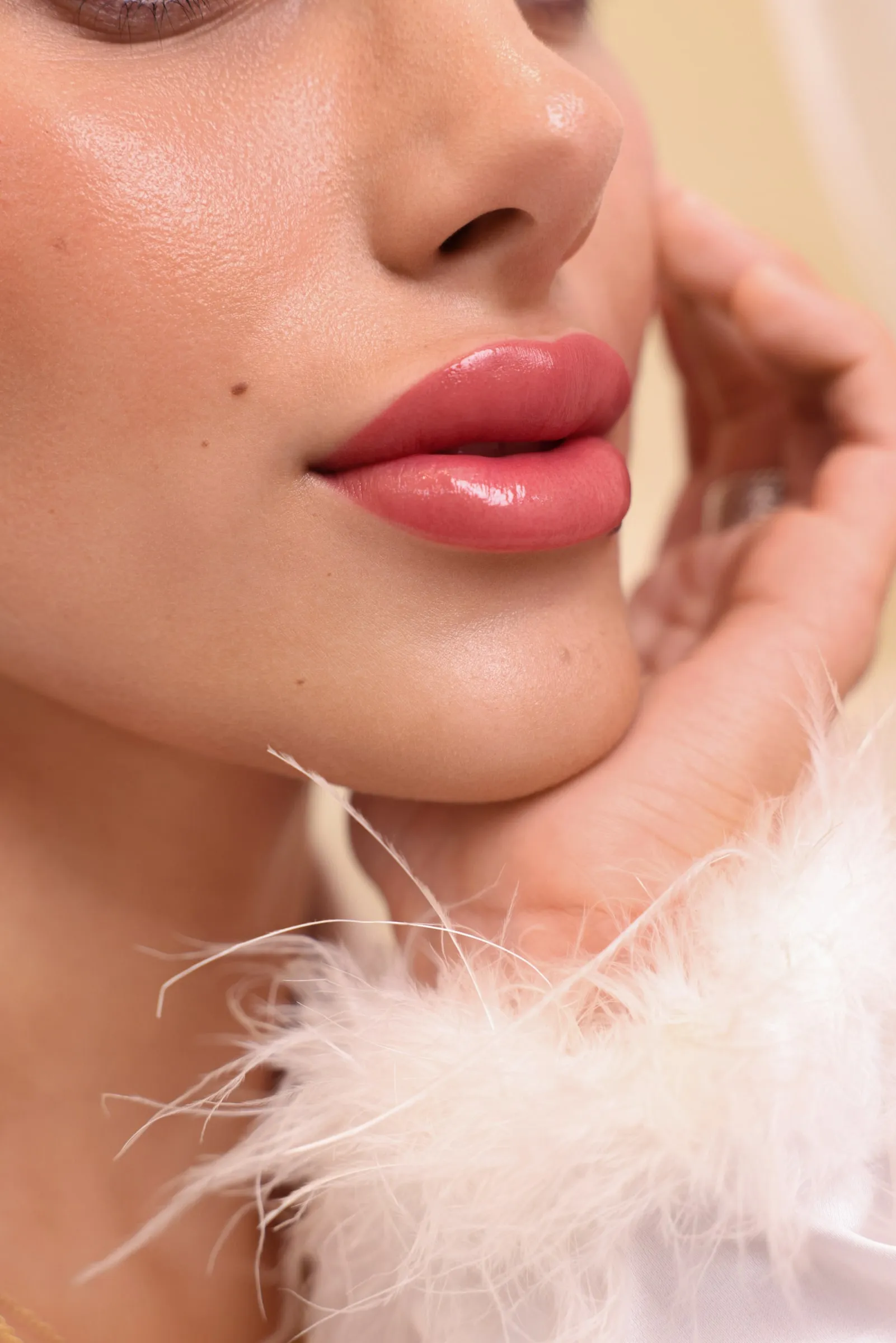 Natural looking lip enhancement result at Dermabless Med Spa Miami.